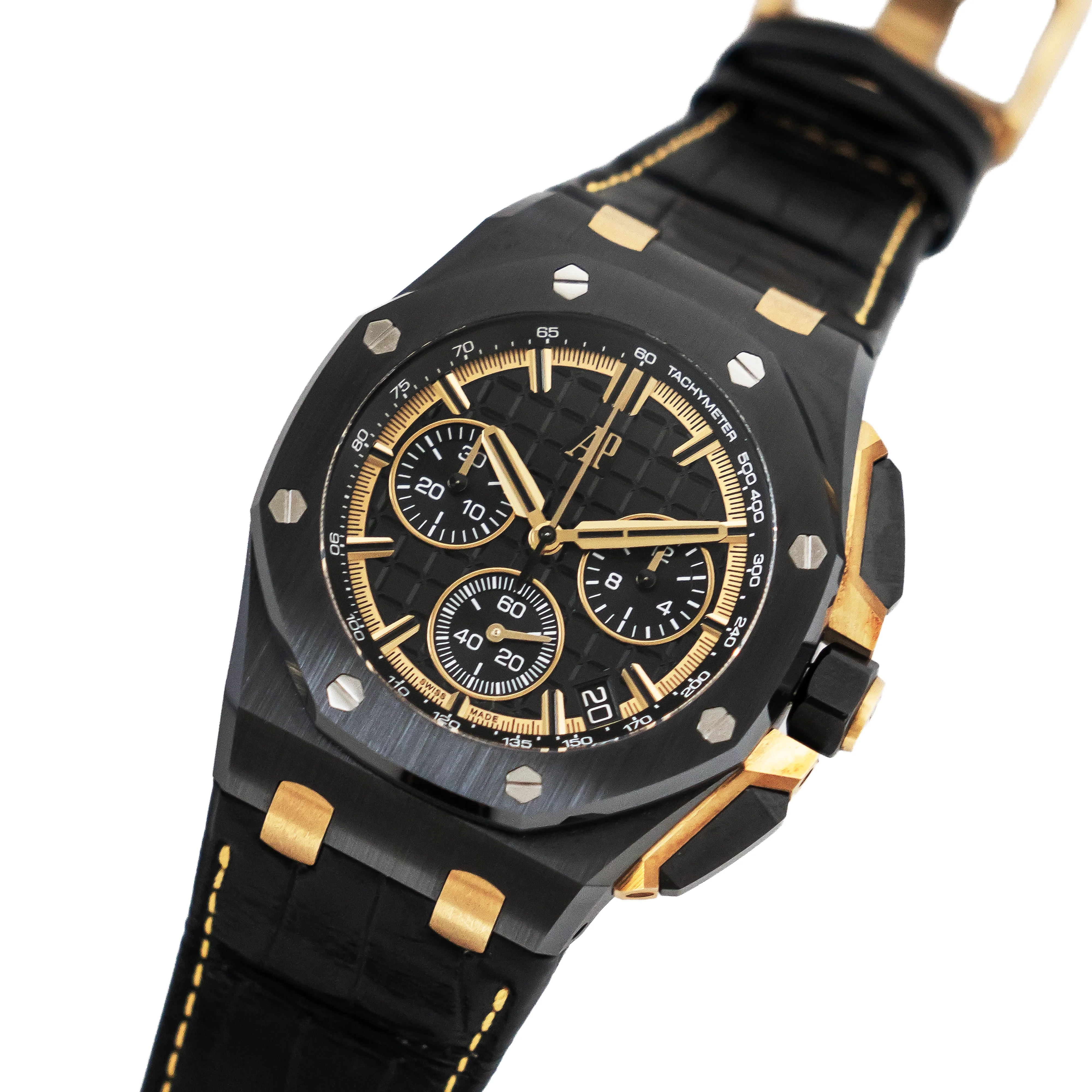 Audemars Piguet Royal Oak Offshore - Selfwinding Chronograph 26420CE.OO.A127CR.01 Black Ceramic/Yellow Gold - Image 3