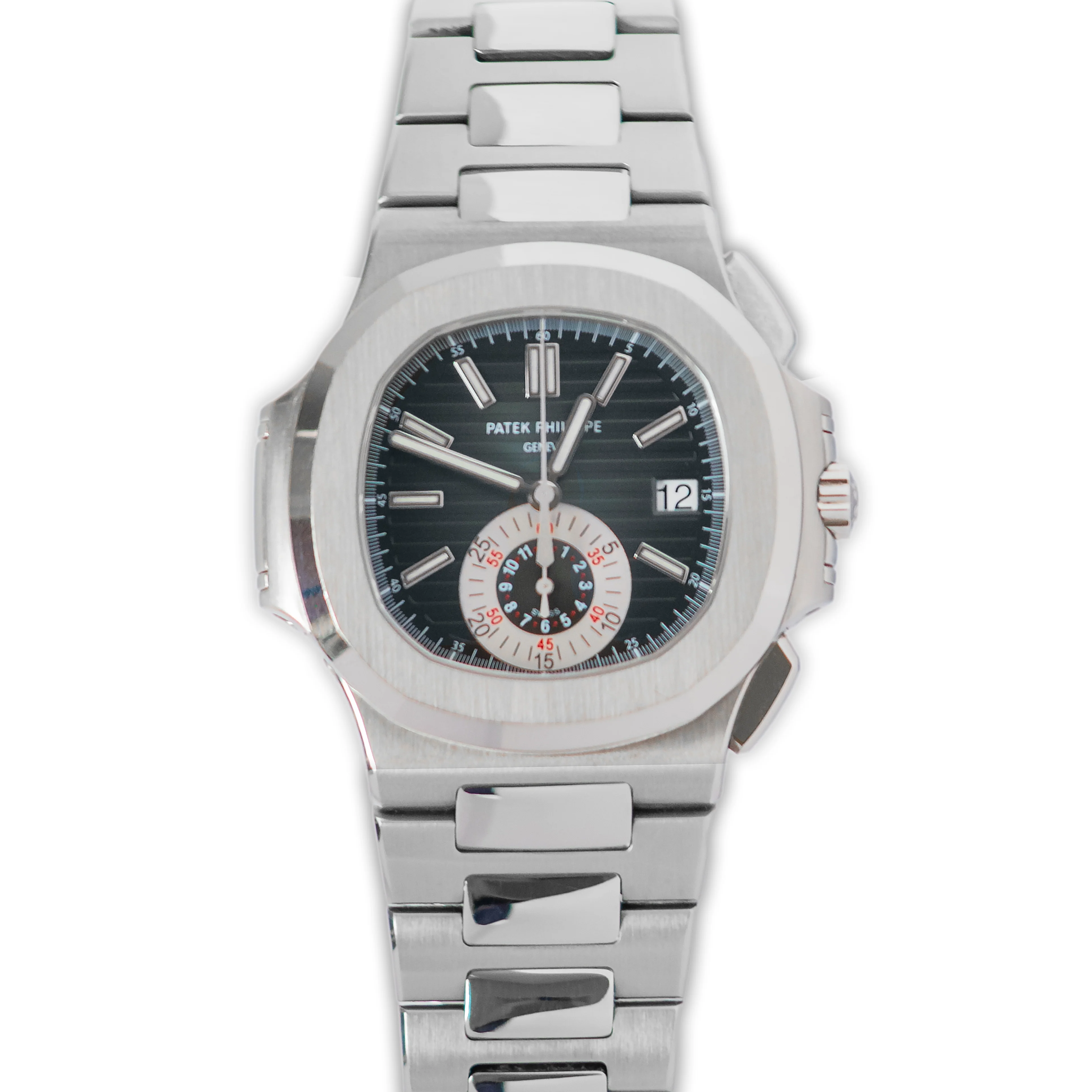 Patek Philippe Nautilus 5980/1A Chronograph Blue Dial - Image 2