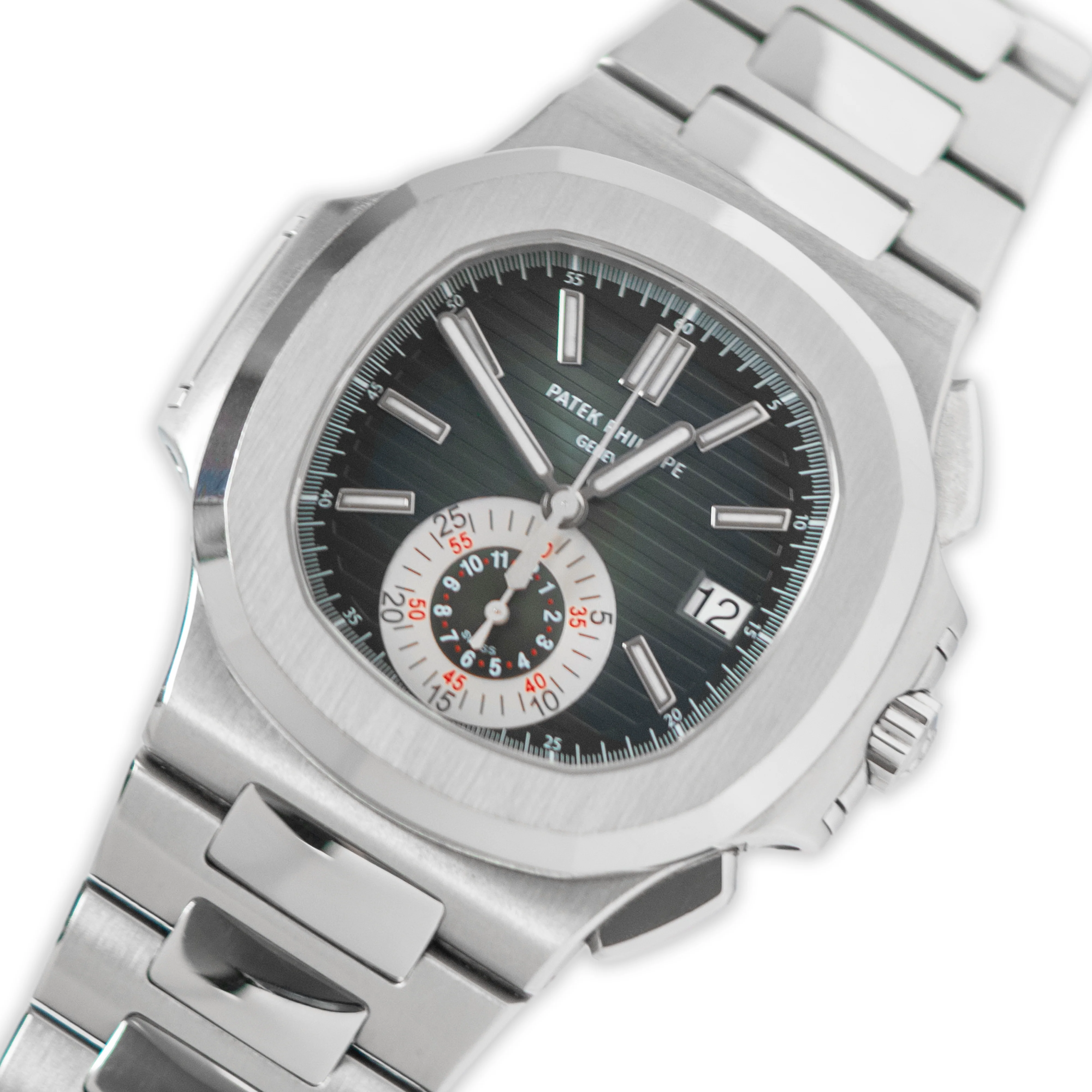 Patek Philippe Nautilus 5980/1A Chronograph Blue Dial - Image 3