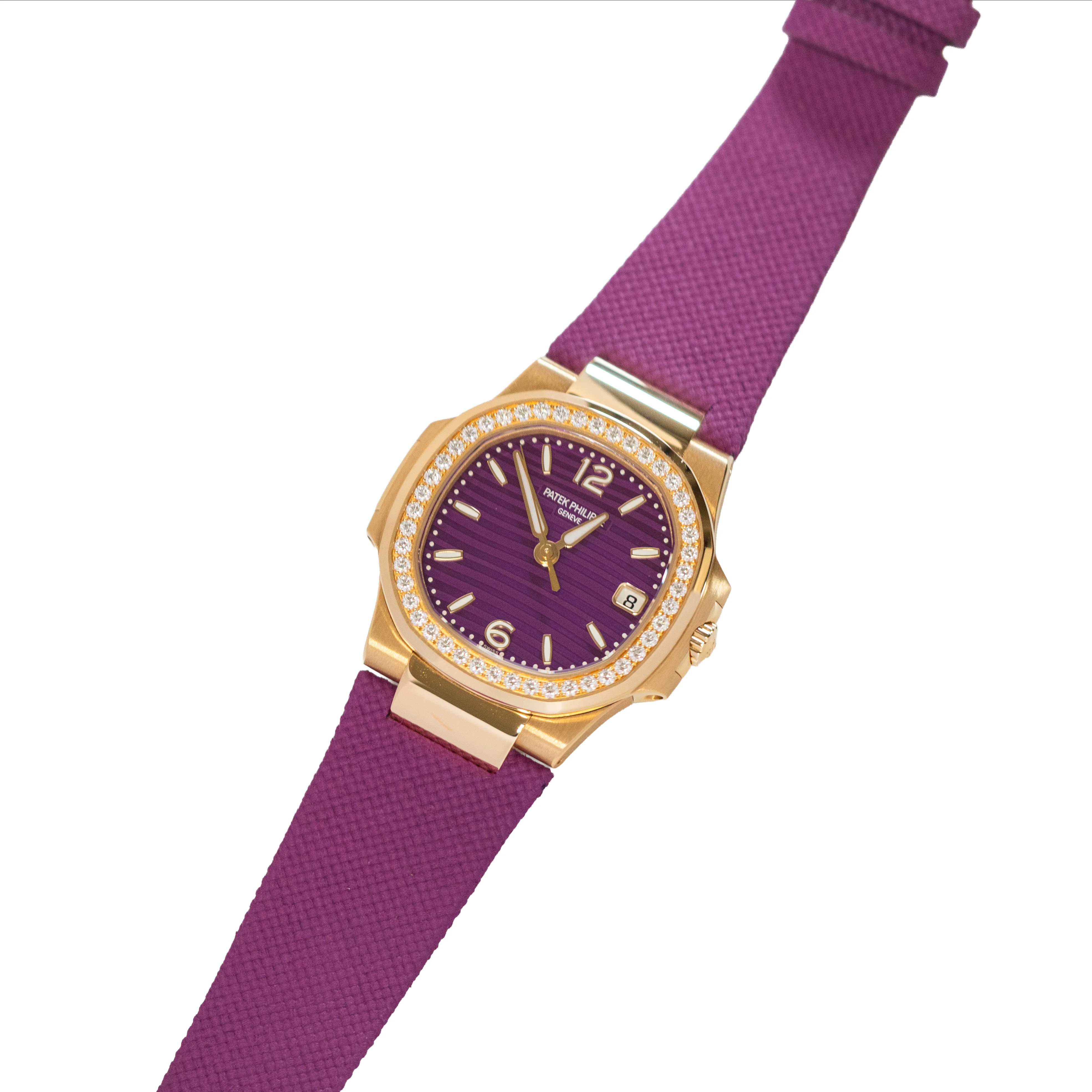 Patek Philippe Nautilus 7010R-013 Purple Dial & Strap - Image 3