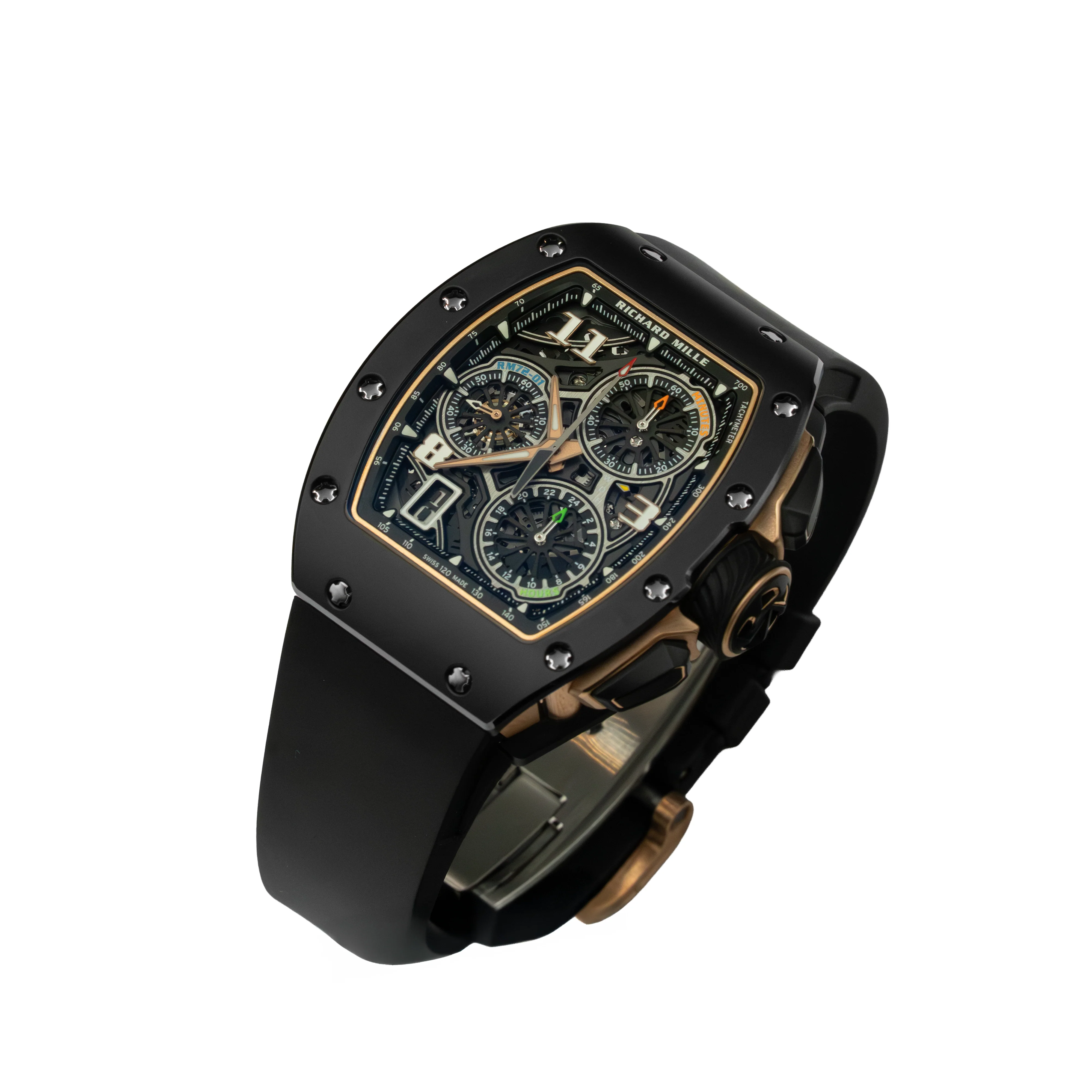 Richard Mille RM72-01 Automatic Winding Lifestyle Flyback Chronograph - Ceramic TPT/Rose Gold - Image 3