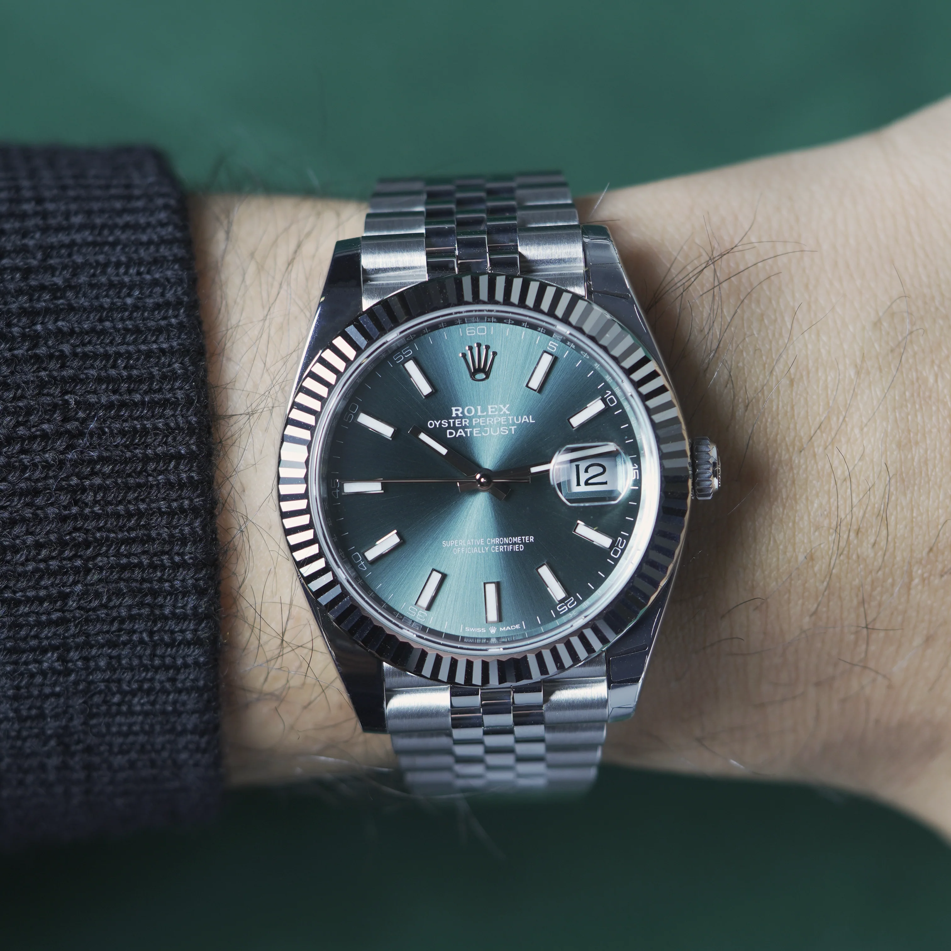 Rolex Datejust 126334 - Mint Green Dial | Jubilee Bracelet - Image 3